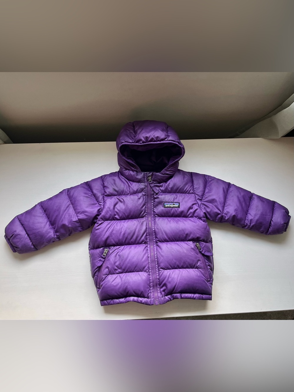 Patagonia Hi-Loft Puffer Jacket 12-18 Months in Deep Purple